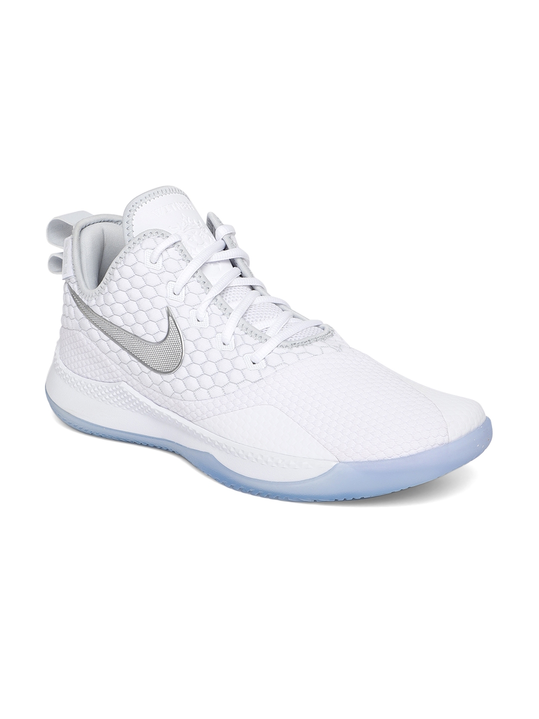 Buy Nike Men White Basketball LEBRON WITNESS III Shoes - Sports Shoes ...