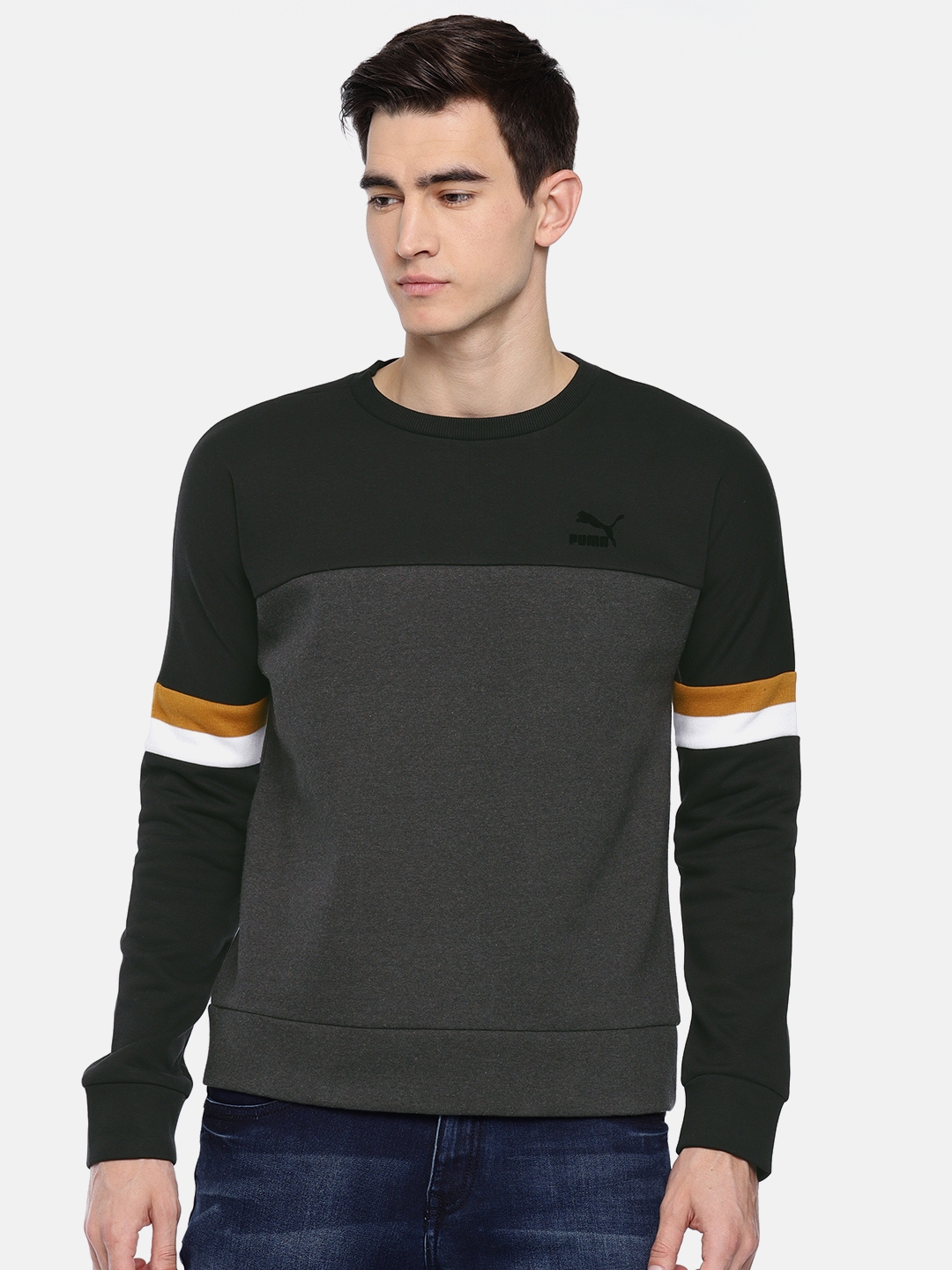 puma round neck sweatshirts