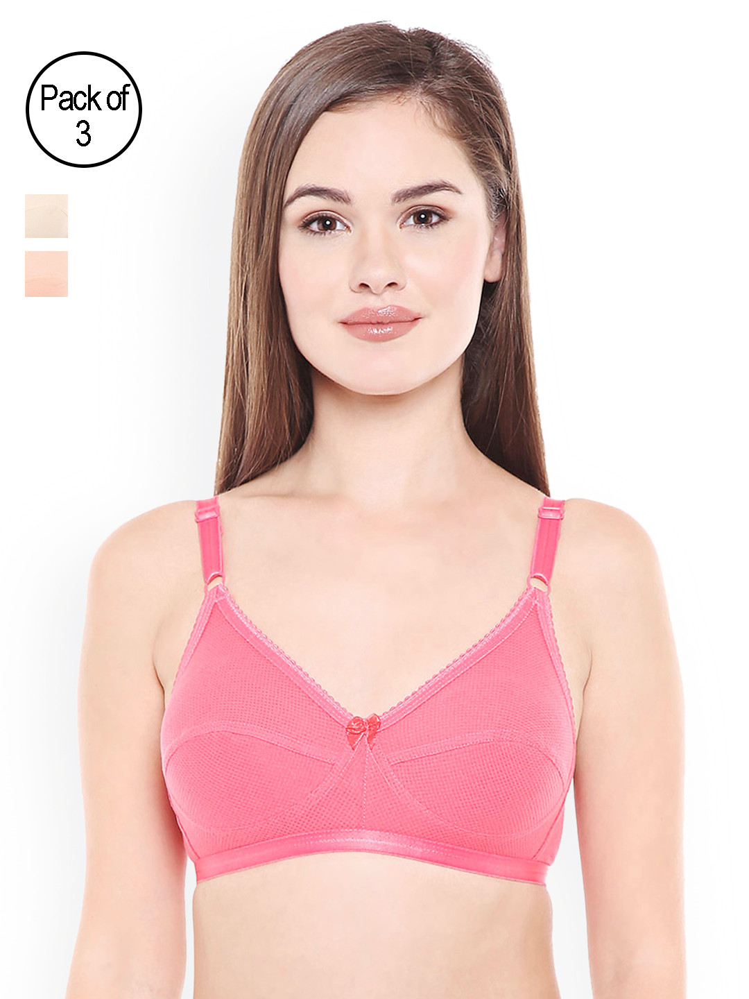 Buy Bodycare Pack Of 3 Assorted Everyday Bras E1517COPES(BCD) Bra for