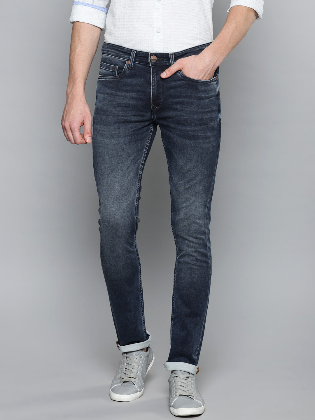 Buy Louis Philippe Jeans Men Blue Slim Fit Low Rise Clean Look Stretchable Jeans - Jeans for Men 