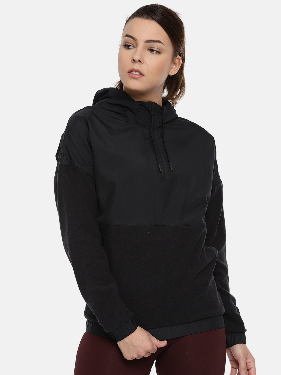 black reebok hoodie women's