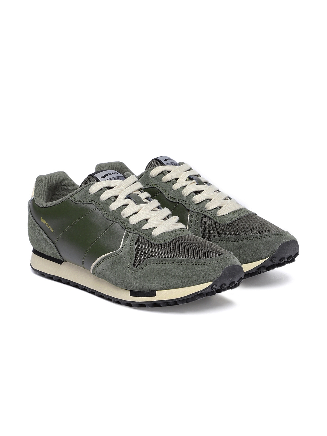 Buy GAS Men Green Parris MX Satin Sneakers - Casual Shoes for Men ...