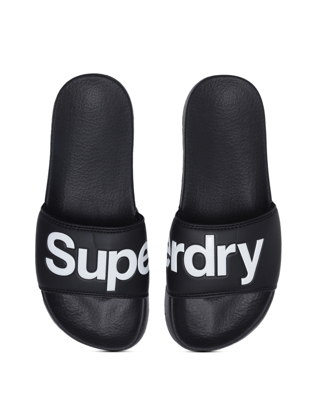 Buy Superdry Men Black Printed Sliders - Flip Flops for Men 8229909 | Myntra