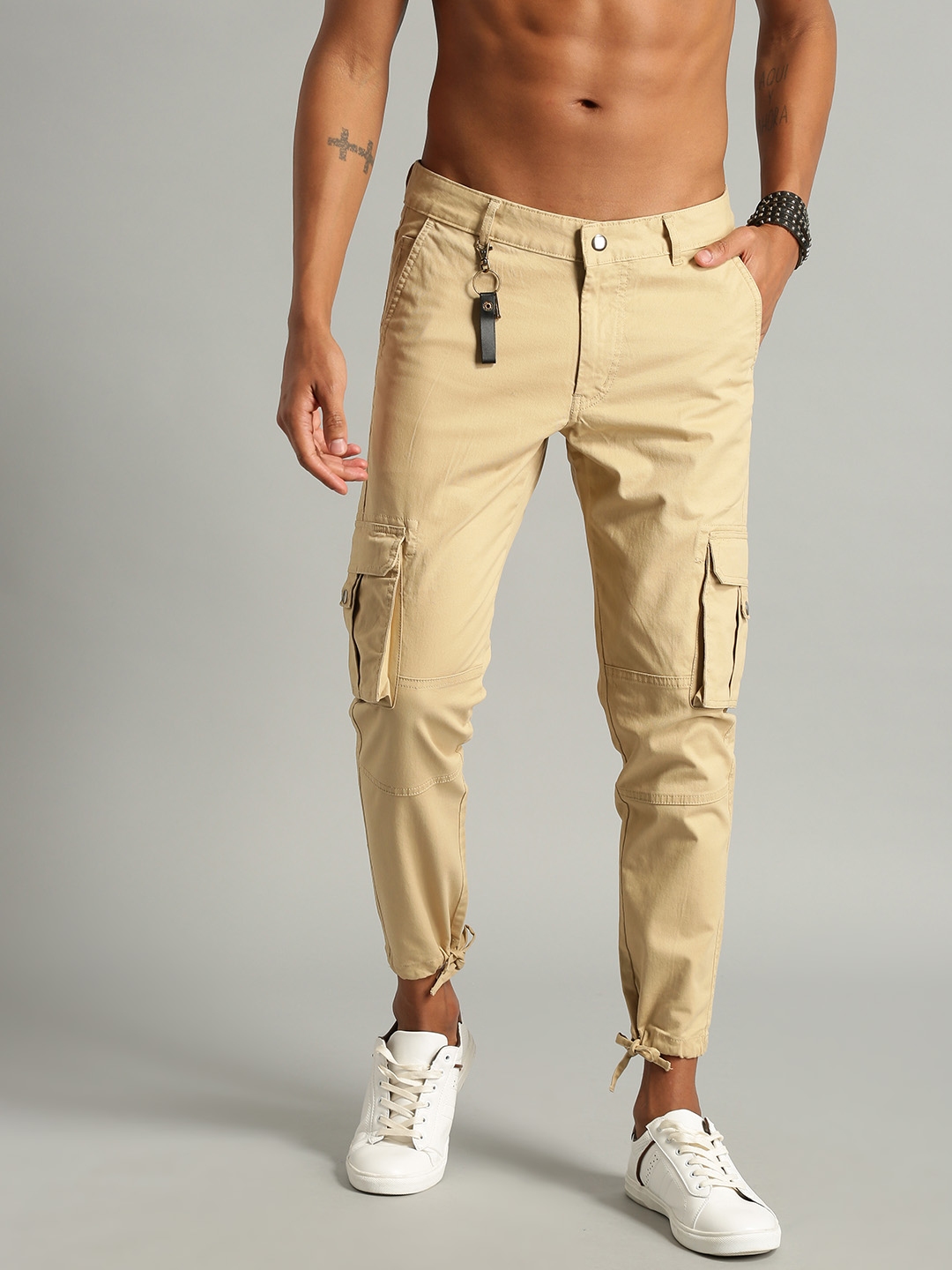 beige mens cargos
