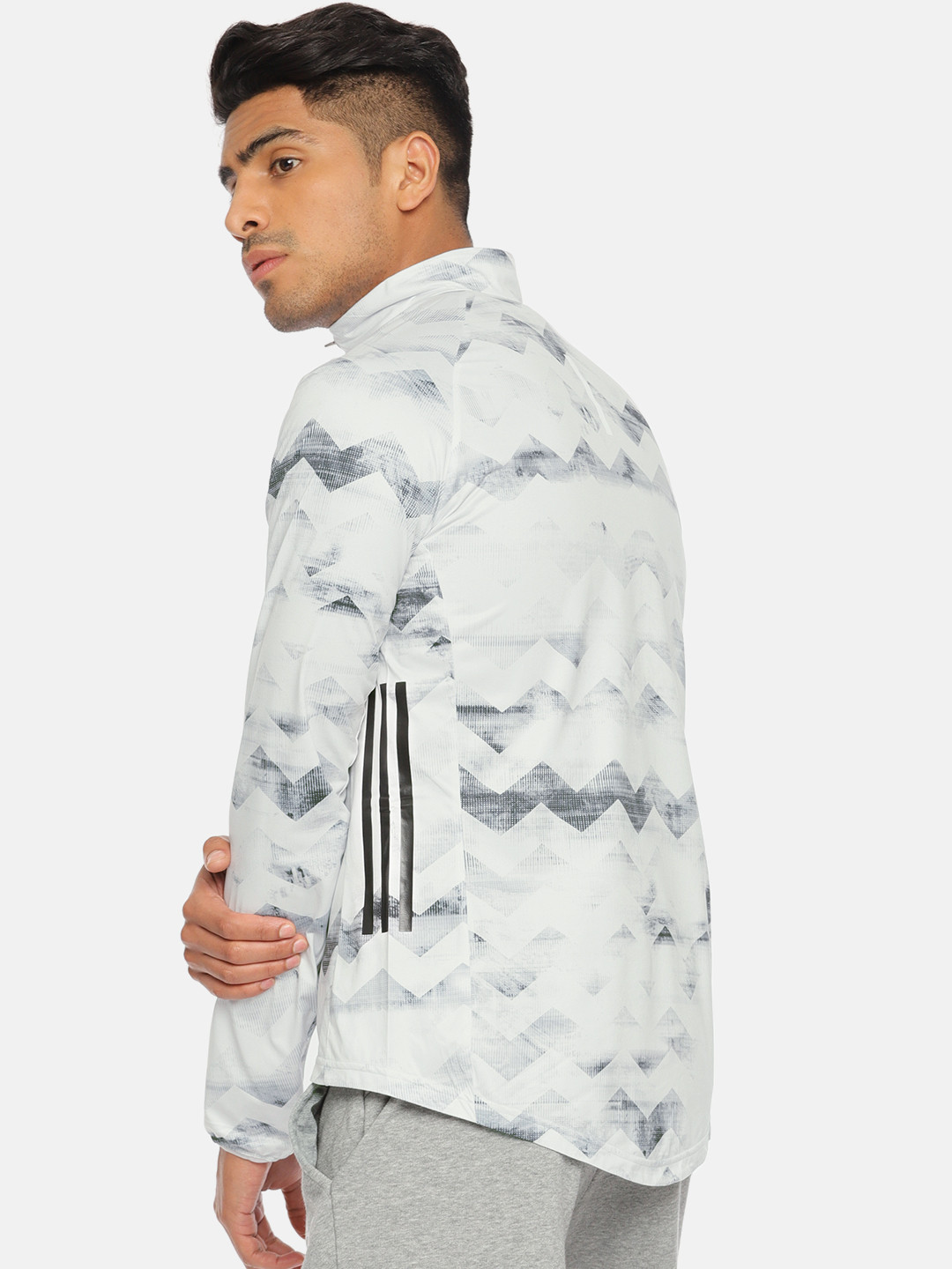 adidas mens white jacket