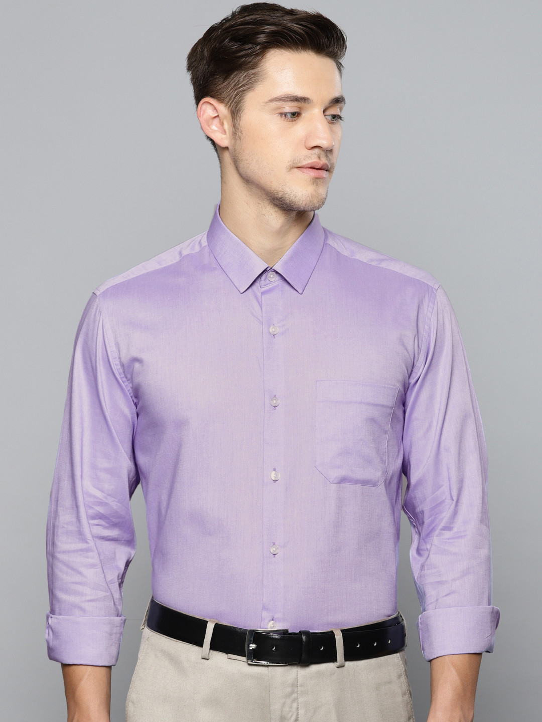 Buy Louis Philippe Men Lavender Slim Fit Solid Formal Shirt Shirts buy-louis-philippe-men-lavender-slim-fit-solid-formal-shirt-shirts