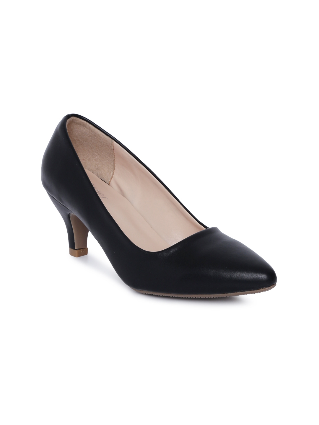 Buy Ginger By Lifestyle Women Black Solid Pumps - Heels for Women ...