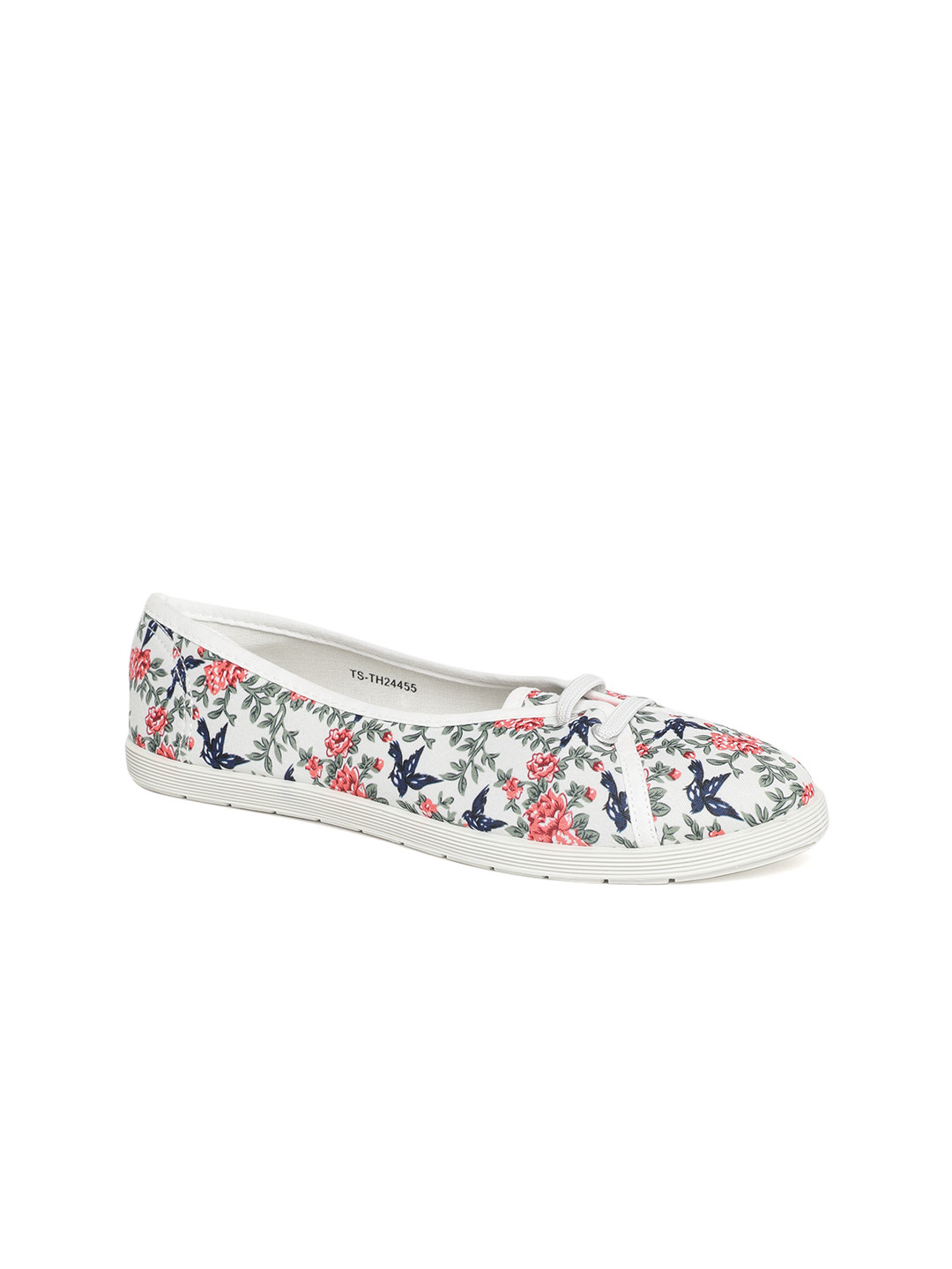 Buy Ginger By Lifestyle Women White Printed Slip On