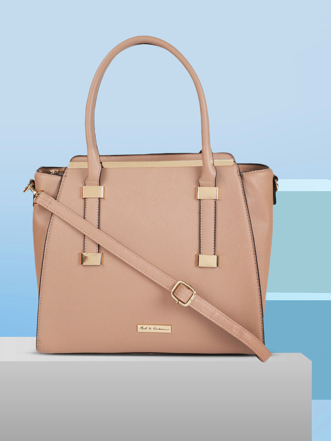 Buy Mast & Harbour Pink Blush Solid Shoulder Bag Handbags for Women