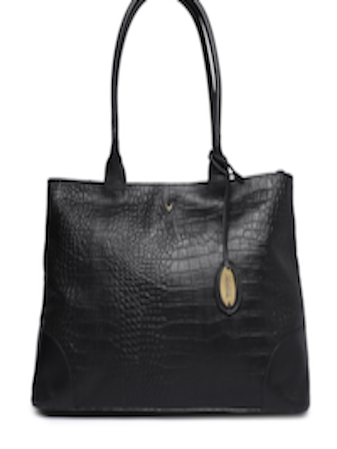 Buy Hidesign Black Textured Shoulder Bag - Handbags for Women 8324411 ...