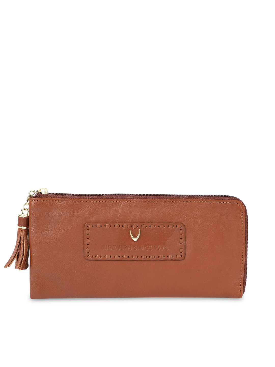 Buy Hidesign Women Tan Brown Solid Zip Around Wallet Wallets for
