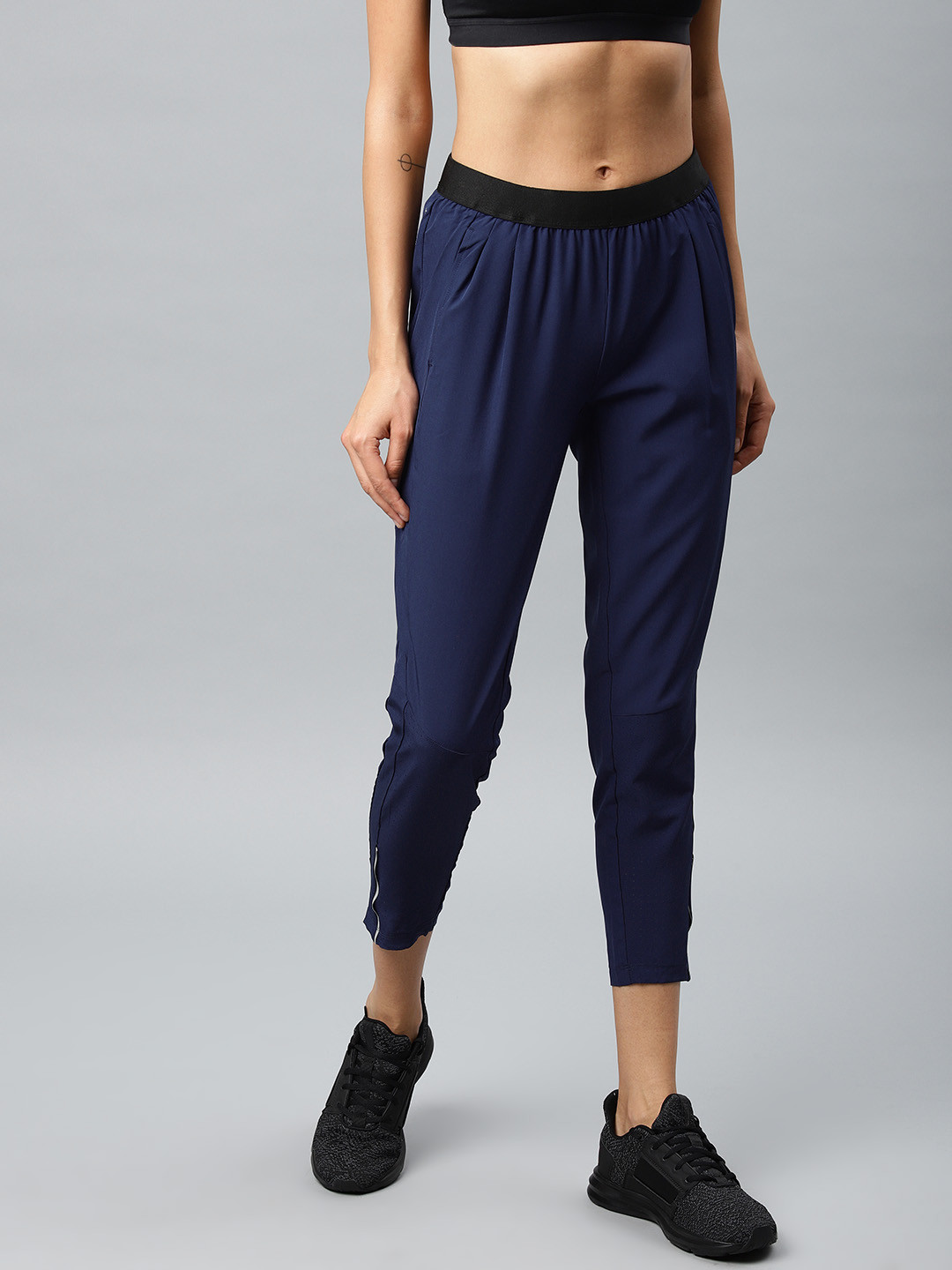 Buy HRX By Hrithik Roshan Women Blue Slim Fit Woven Running Rapid Dry