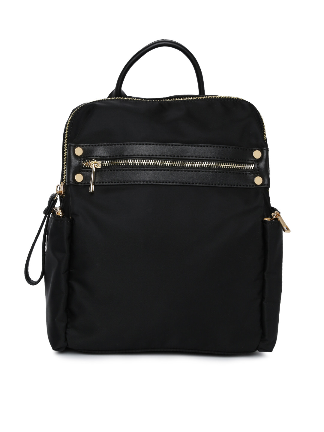 Buy Ginger By Lifestyle Women Black Solid Backpack Backpacks for Women 8335073 Myntra