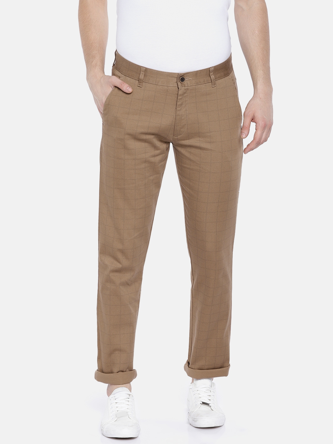 checked chinos mens