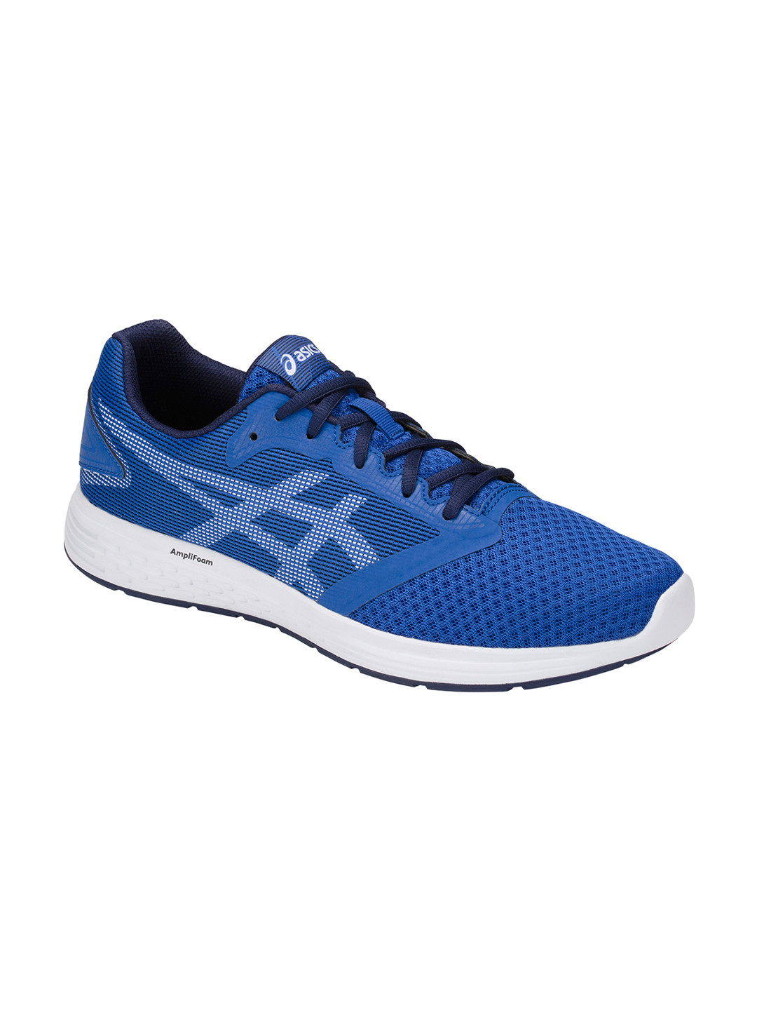 Buy ASICS Men Blue Synthetic PATRIOT 10 Running Shoes Sports Shoes