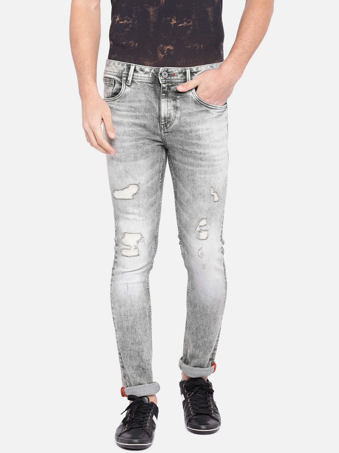 Buy Killer Men Olive Green Slim Fit Mid Rise Mildly Distressed Jeans