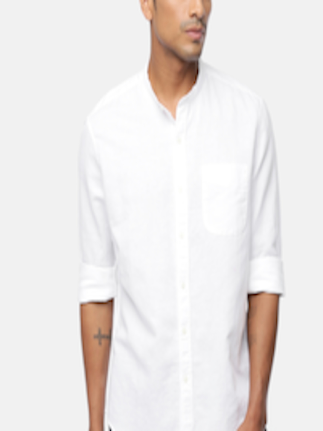 Buy AMERICAN EAGLE OUTFITTERS Men White Regular Fit Solid Casual Shirt ...