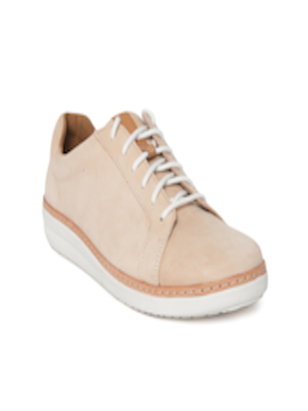 Buy Clarks Women Pink Leather Sneakers - Casual Shoes for Women 8361389 ...