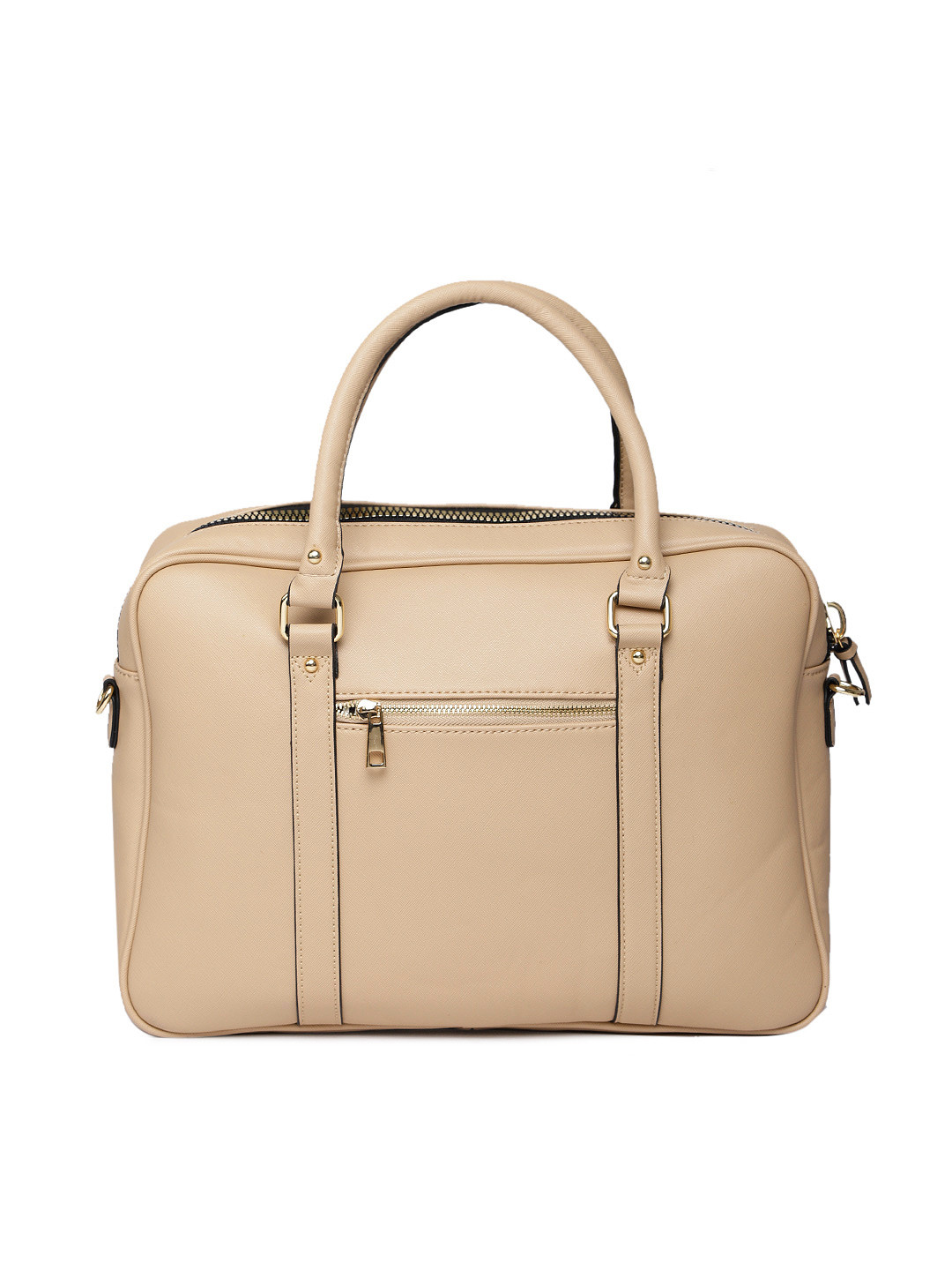 Buy Allen Solly Women Beige Solid Laptop Bag Laptop Bag for Women