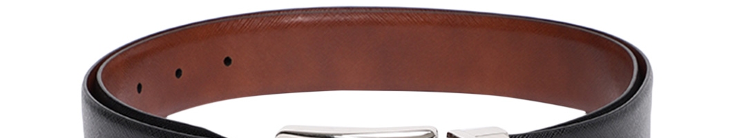 Buy Louis Philippe Men Black & Brown Reversible Textured Leather Belt - Belts for Men 8363553 ...