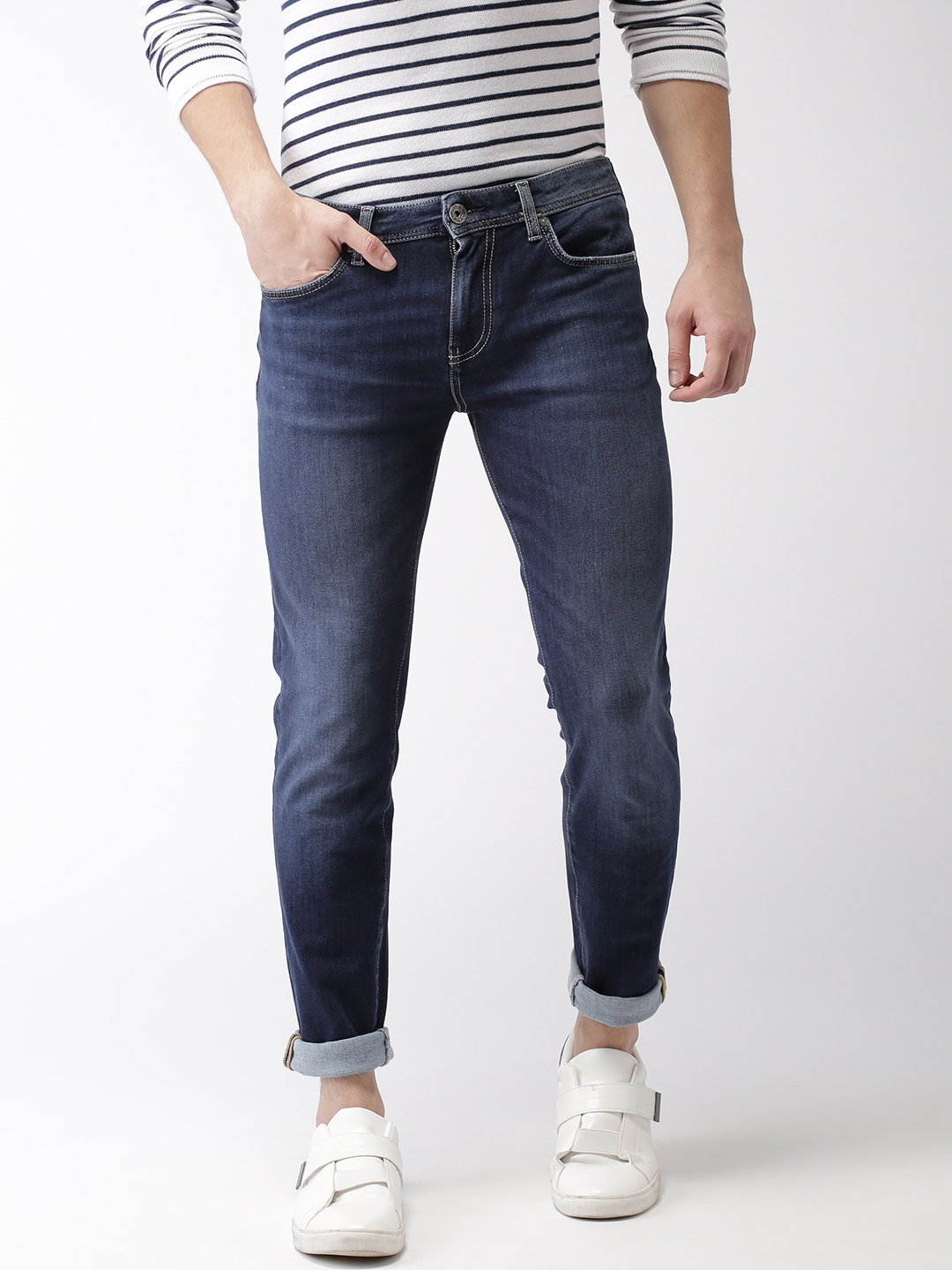 Buy GAS Men Blue Slim Fit Mid Rise Stretchable Jeans - Jeans for Men ...
