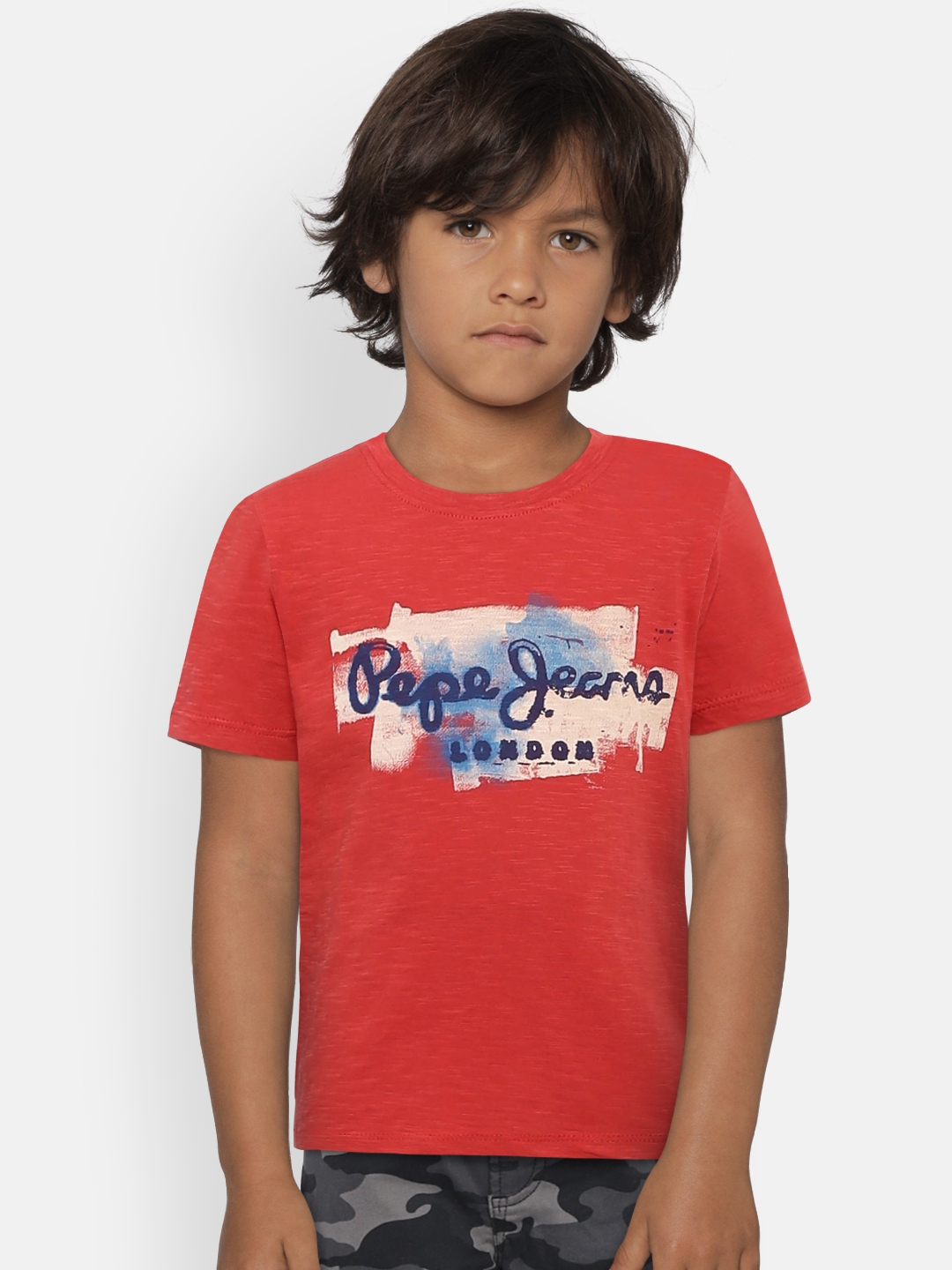 Buy Pepe Jeans Boys Red Printed T Shirt - Tshirts for Boys 8378331 | Myntra