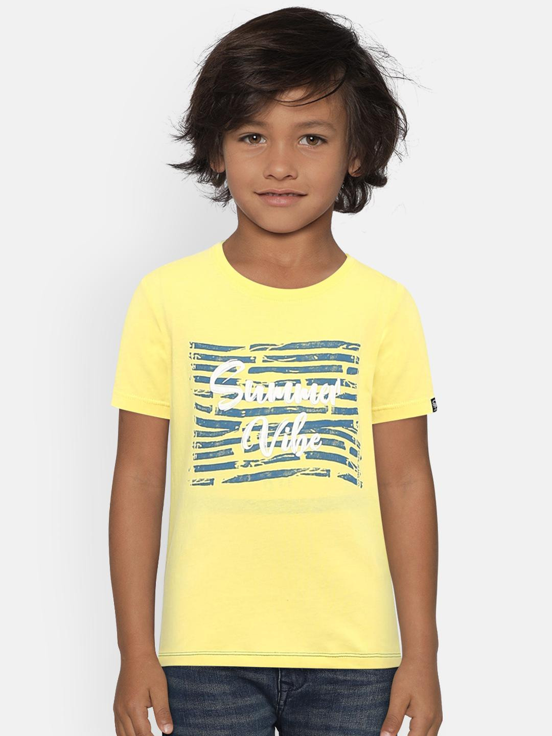 Buy Pepe Jeans Boys Yellow Printed T Shirt Tshirts for Boys 8378409