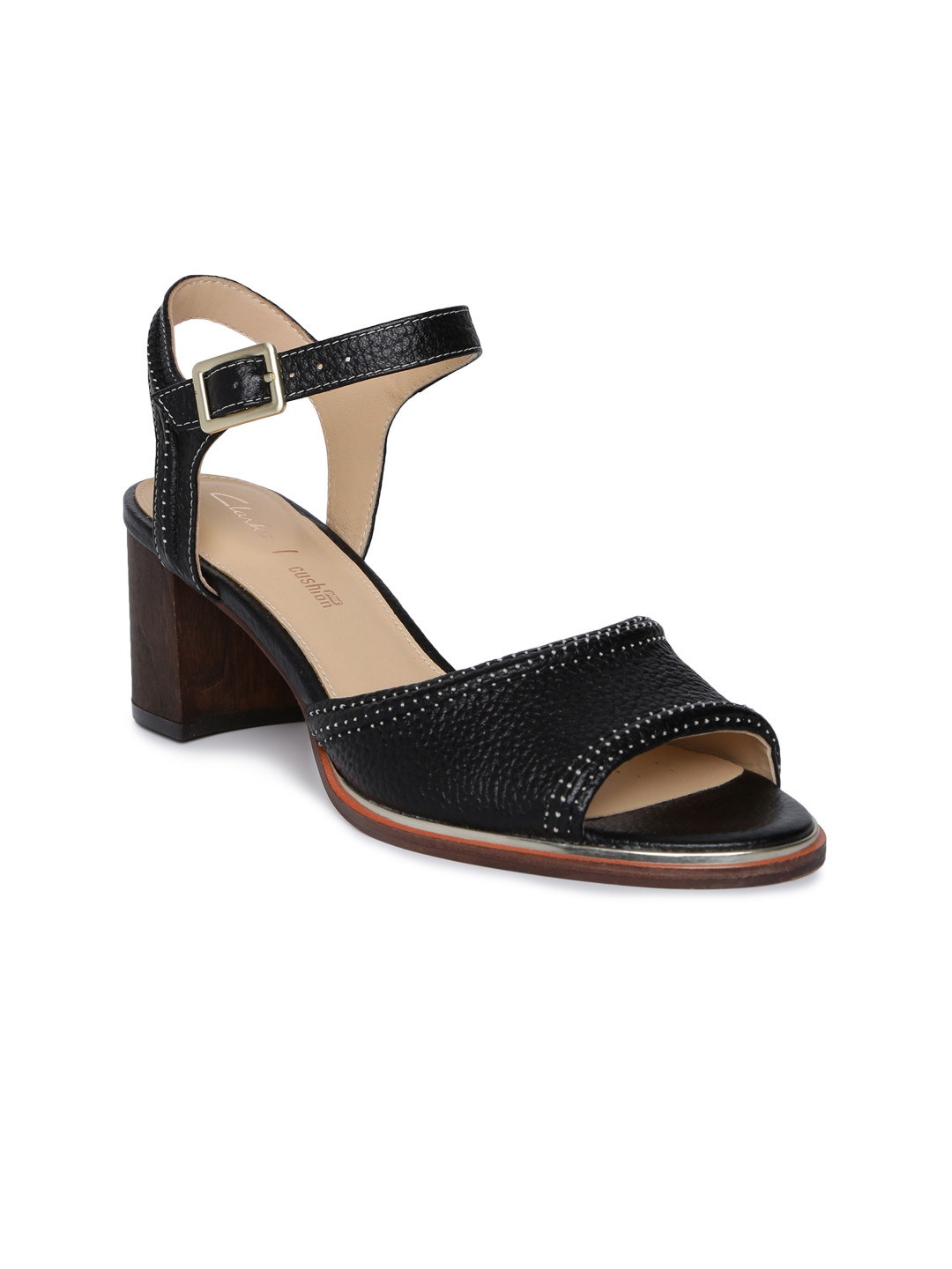 clarks black heels