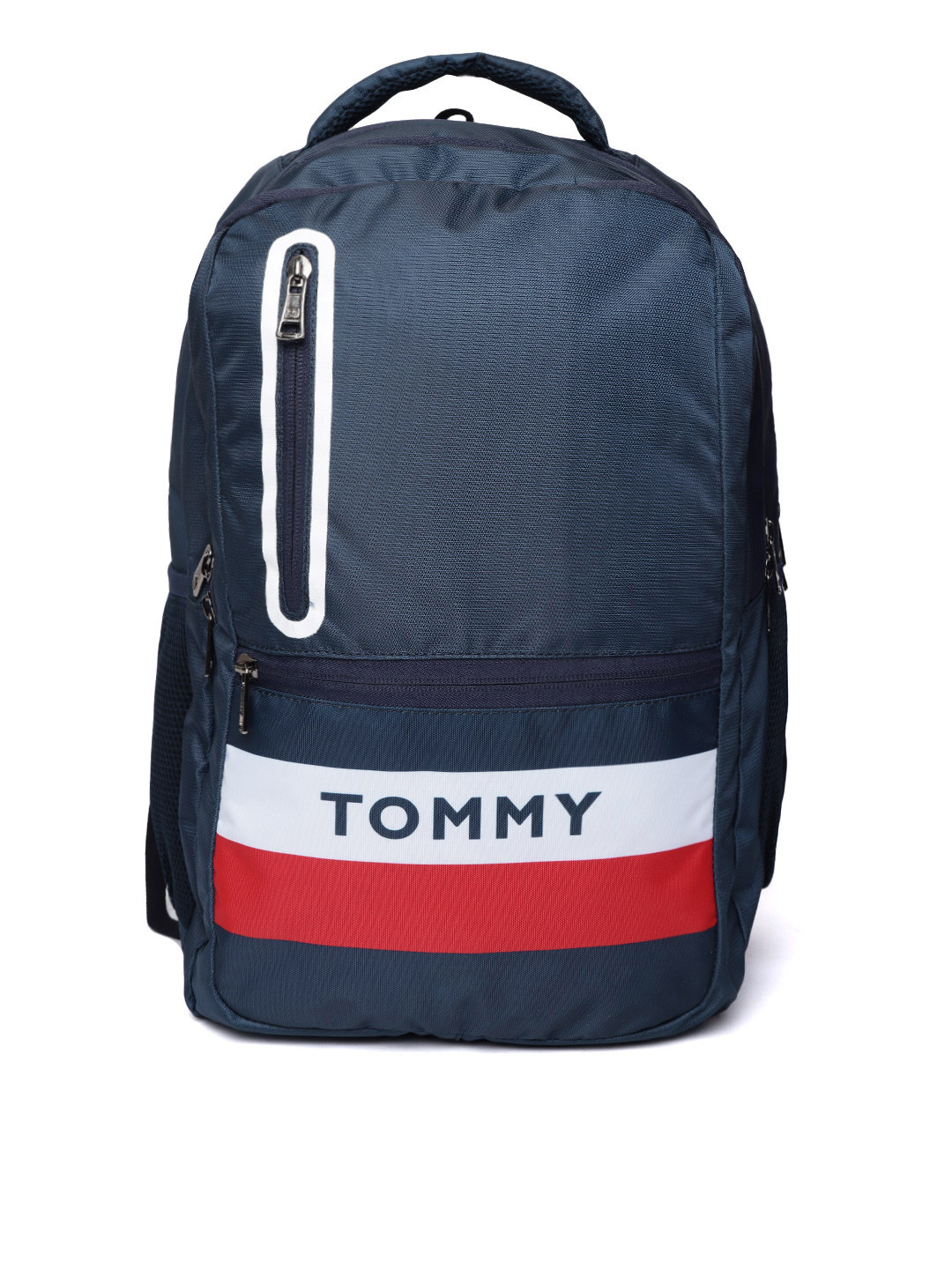 Buy Tommy Hilfiger Unisex Navy Blue Brand Logo Print Backpack