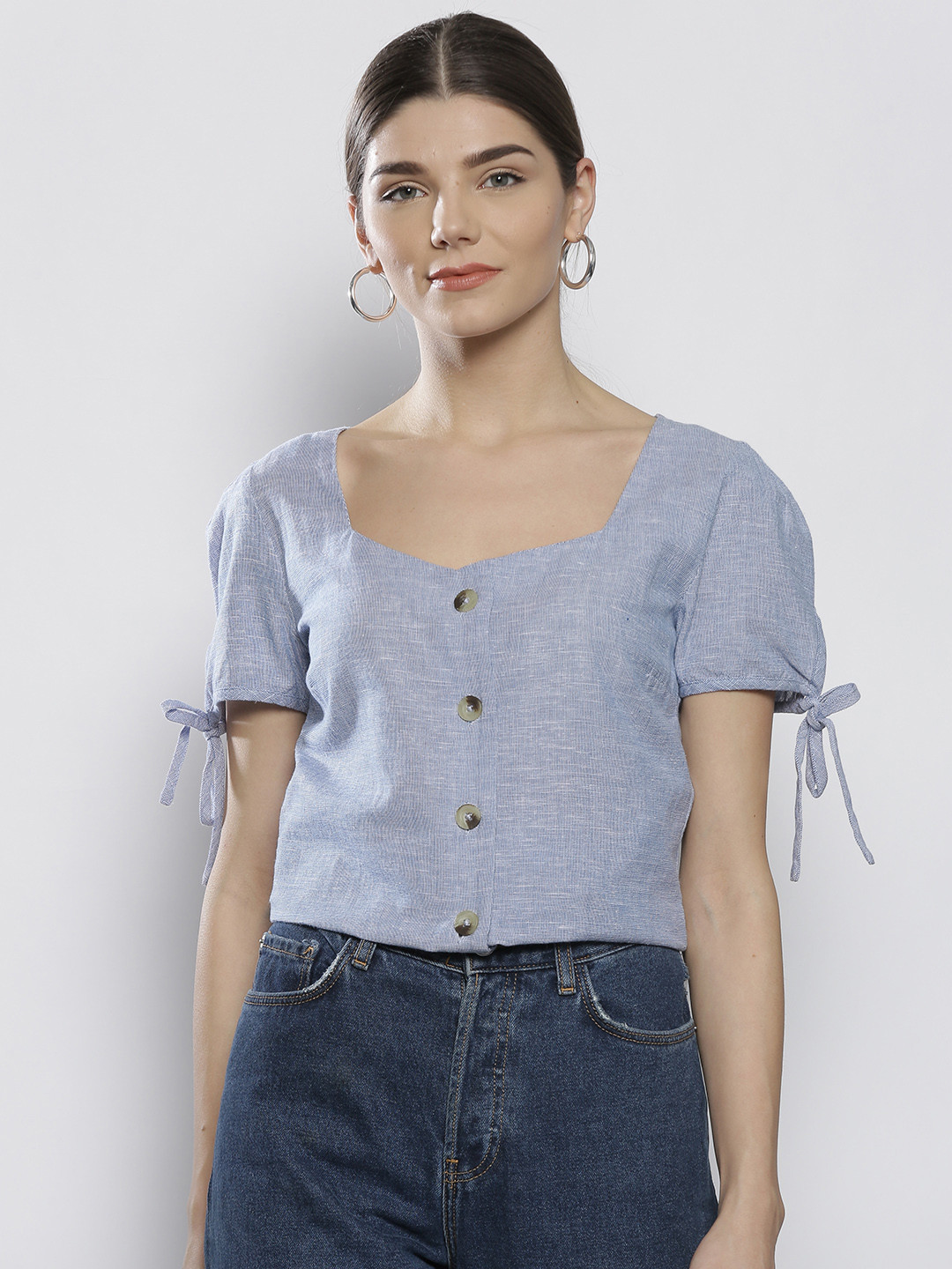 Buy DOROTHY PERKINS Women Blue Solid Top Tops for Women 8389071 Myntra