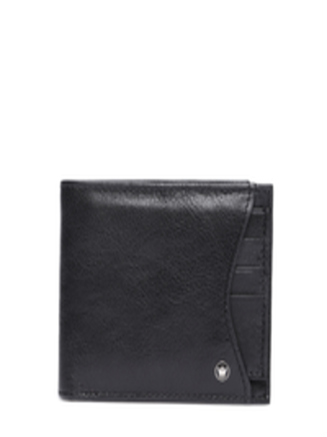 Buy Louis Philippe Men Black Genuine Leather Textured Two Fold Wallet - Wallets for Men 8420969 ...
