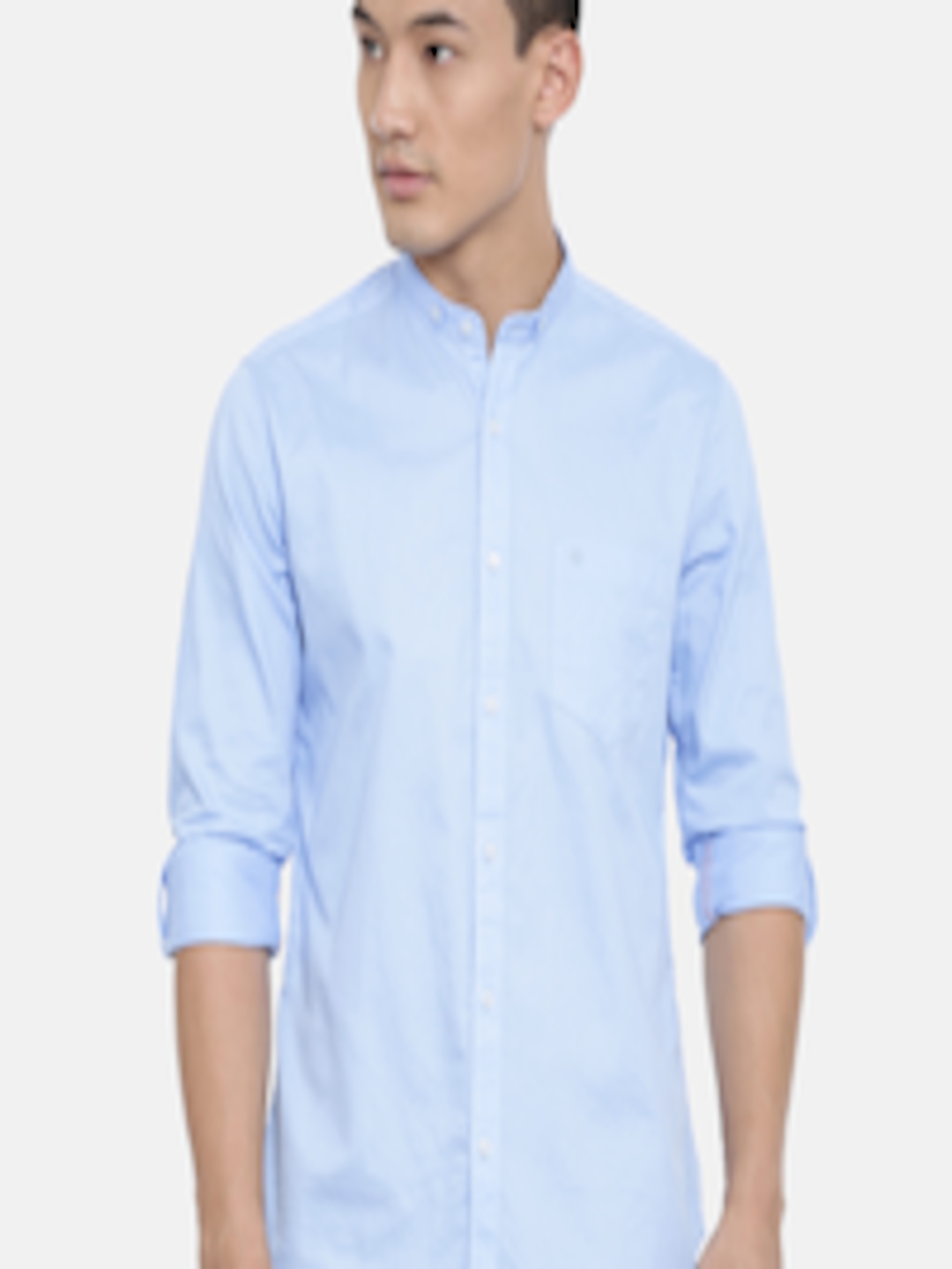 Buy Killer Men Blue Slim Fit Solid Casual Shirt - Shirts for Men ...