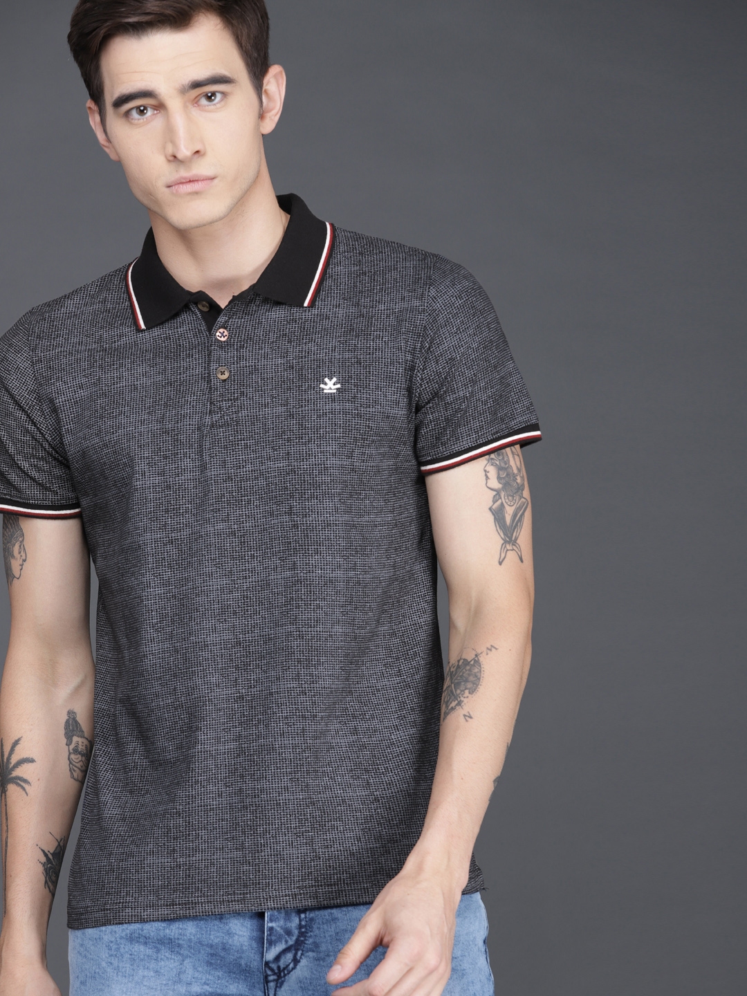wrogn collar t shirts