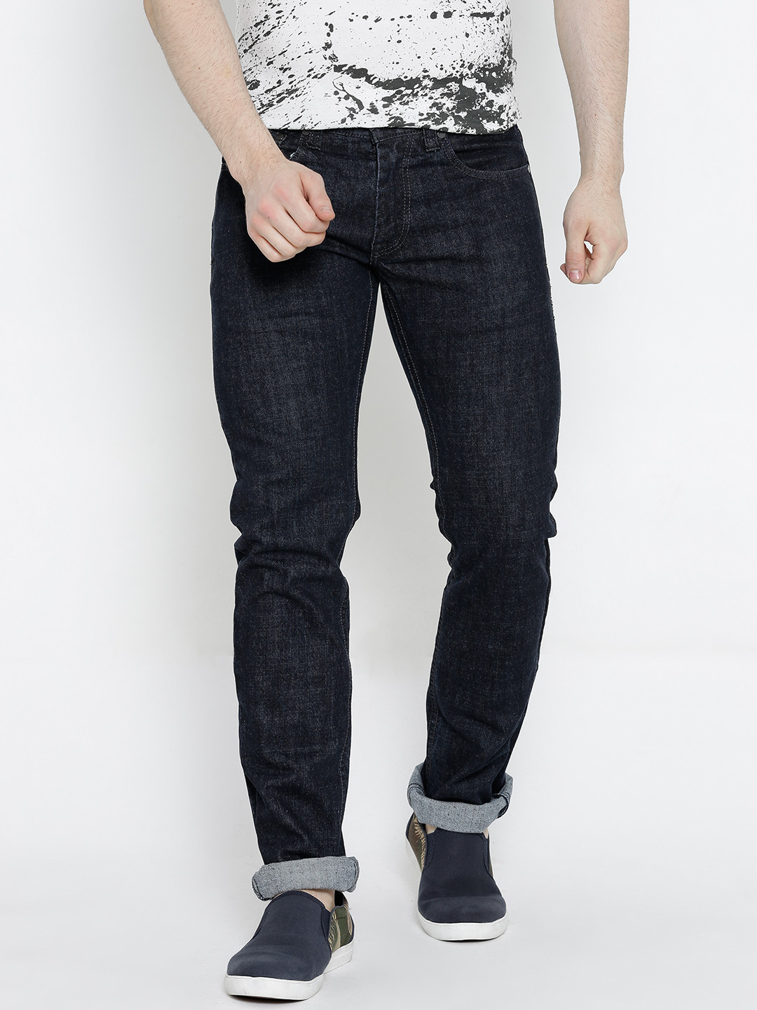 Buy CAT Navy Skinny Jeans Jeans for Men 842980 Myntra