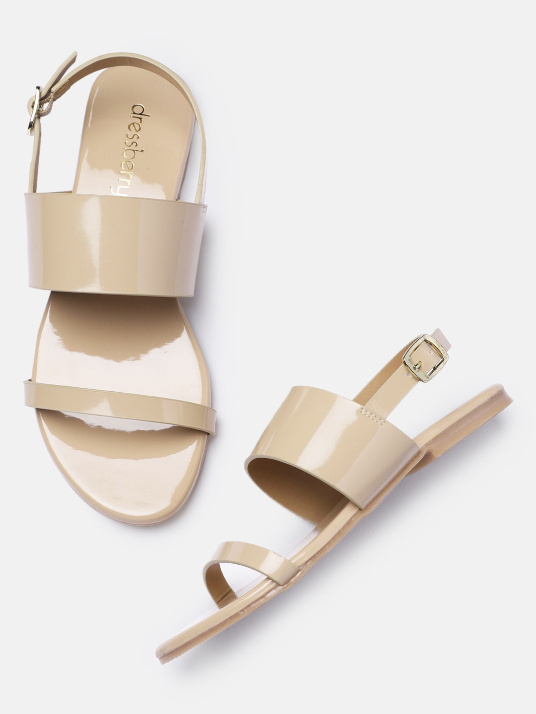 open toe flats myntra