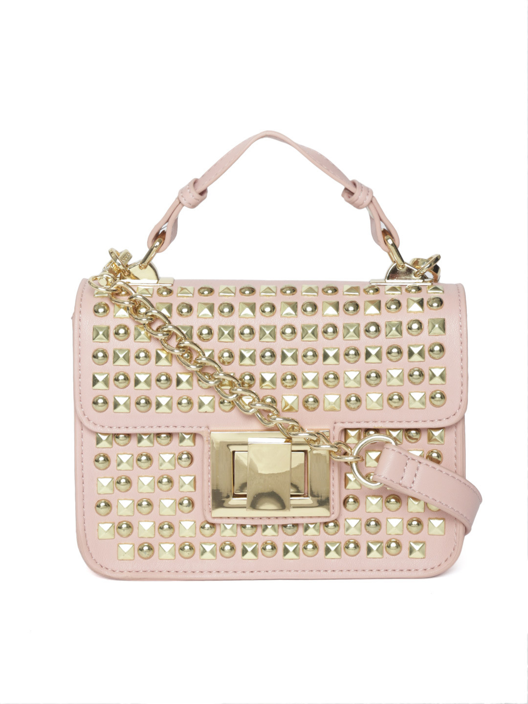 Buy Steve Madden Pink Embellished Satchel Handbags for Women 8438665