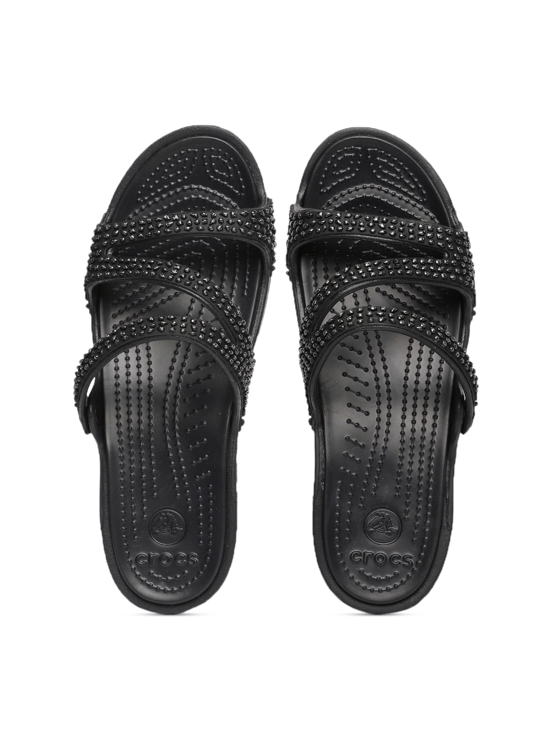 crocs flats open toe