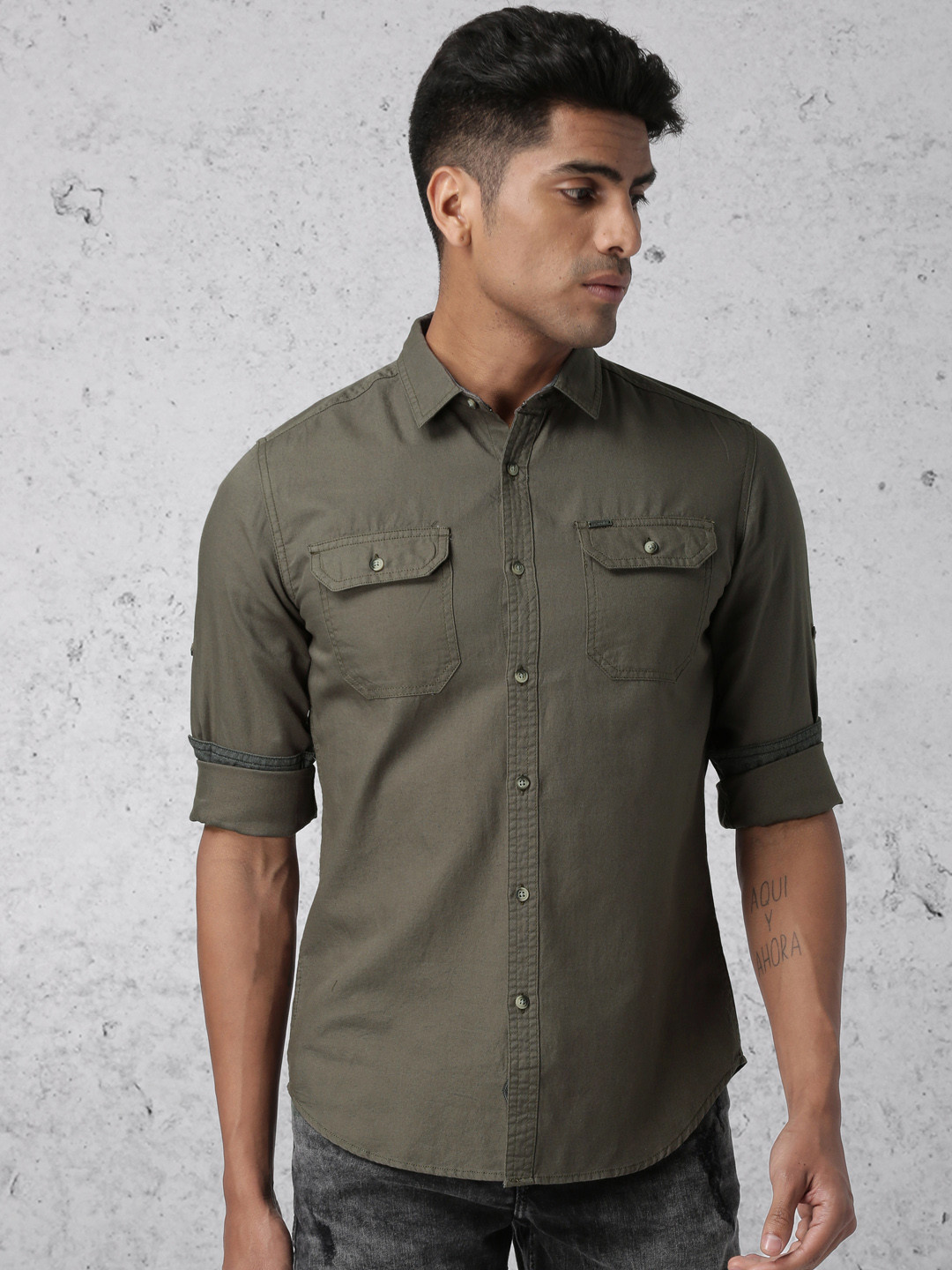 green ecko shirt