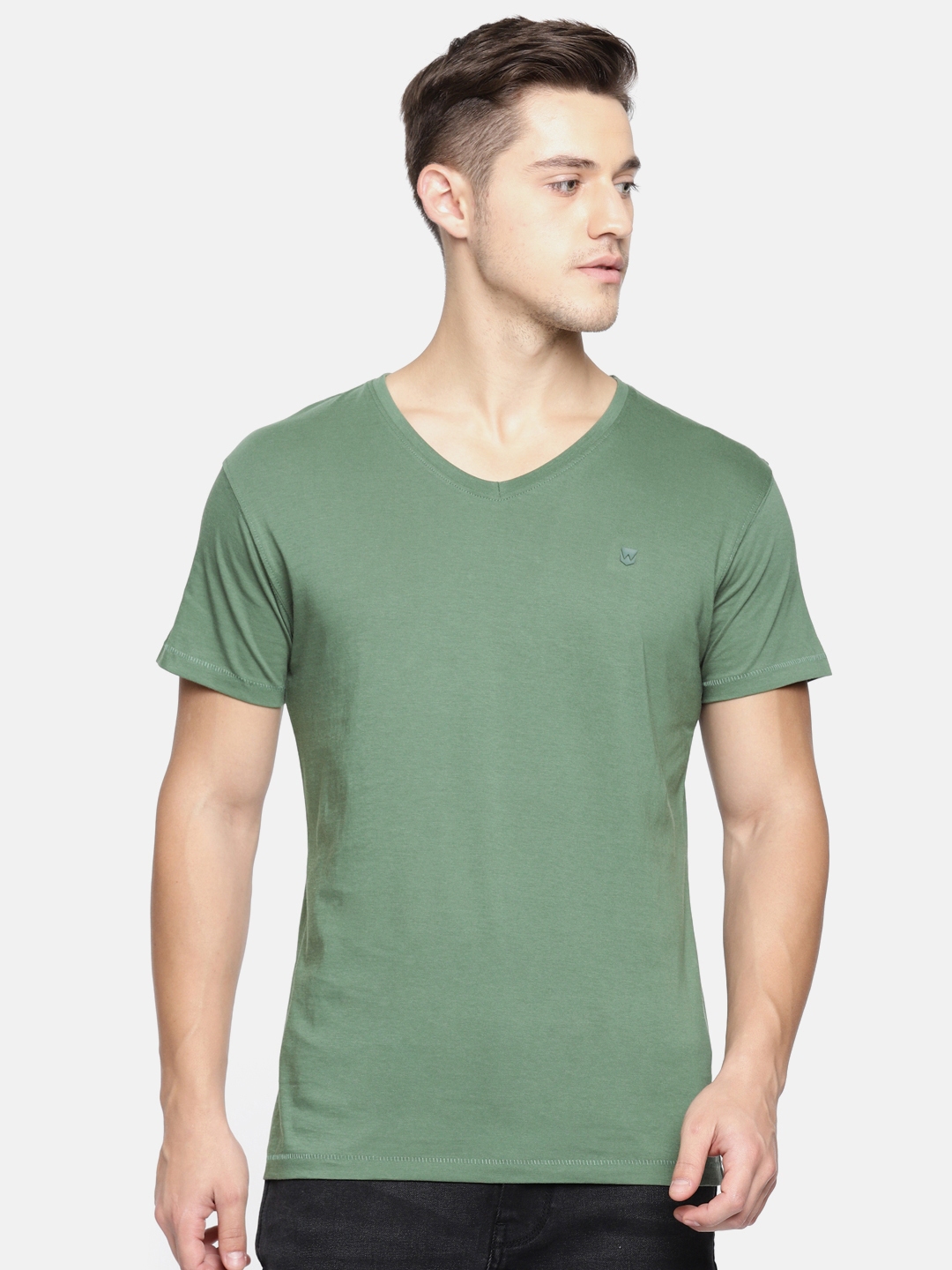 wrangler olive green shirt