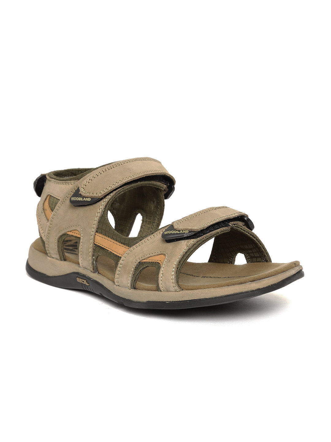 olive leather sandals