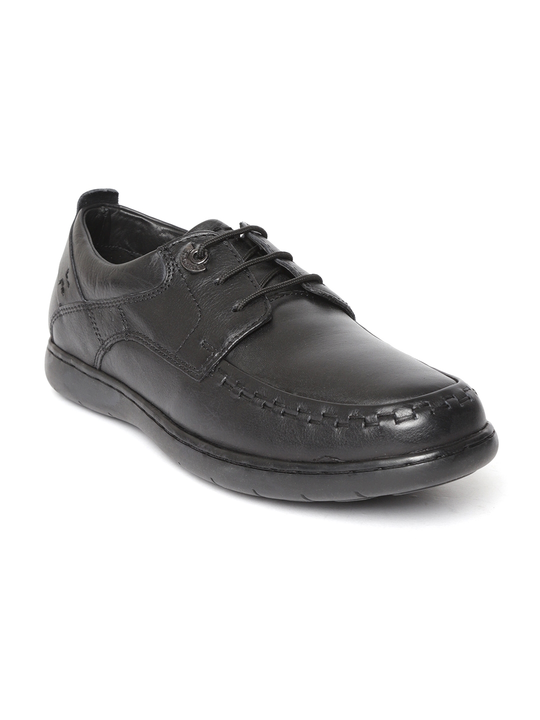 Buy Lee Cooper Men Black Leather Semiformal Derbys - Formal Shoes for ...