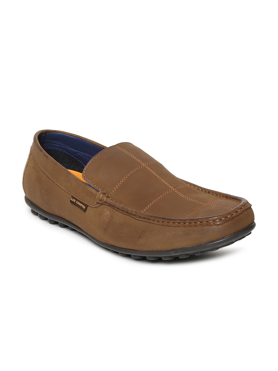 lee cooper brown leather casual shoes