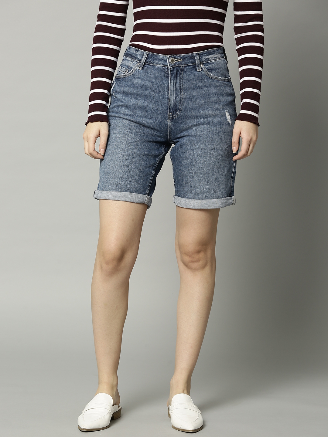 ladies denim shorts