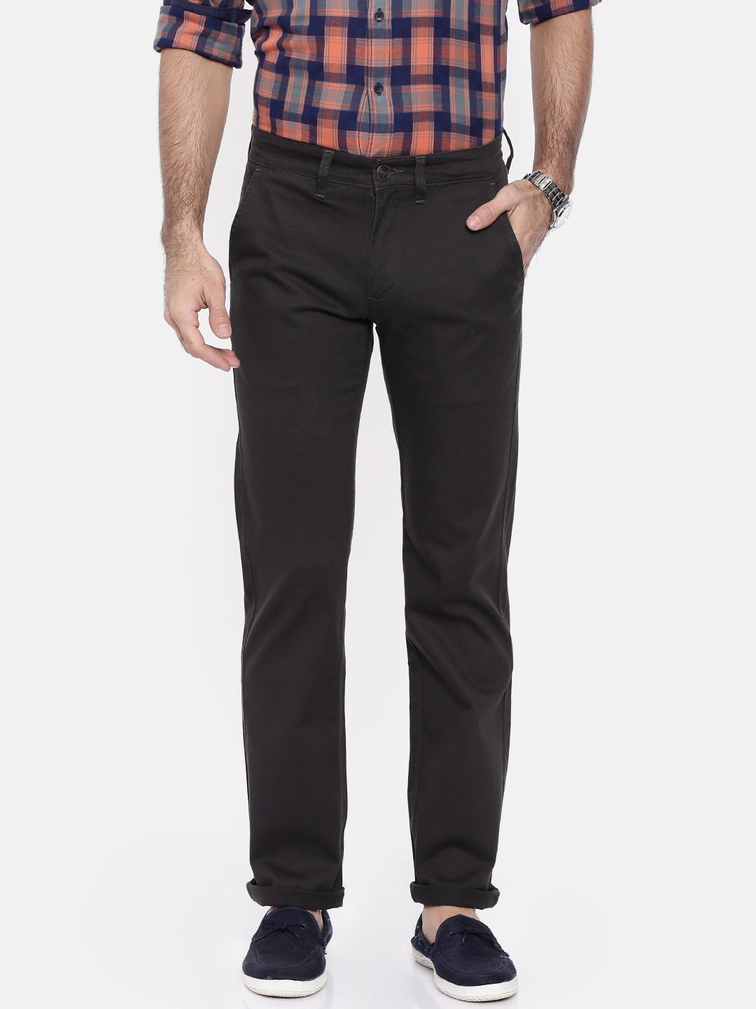 charcoal chinos