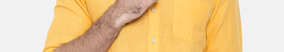 Buy Wrangler Men Yellow Regular Fit Solid Casual Shirt - Shirts for Men ...