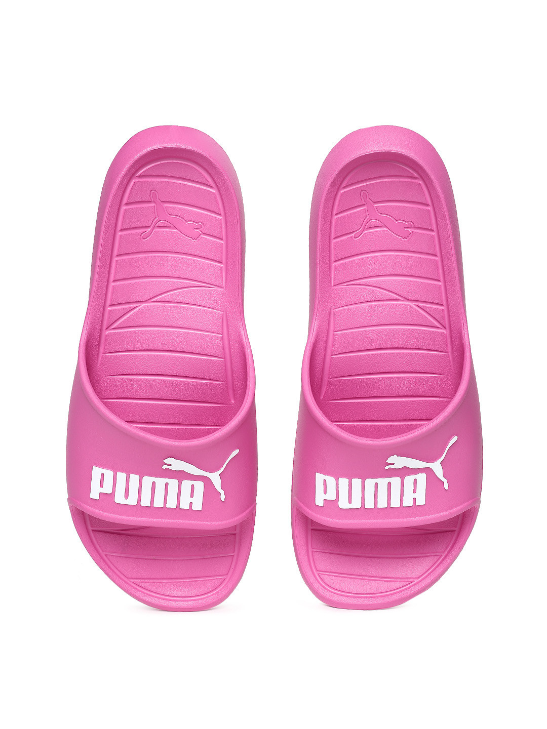 puma flip flops pink