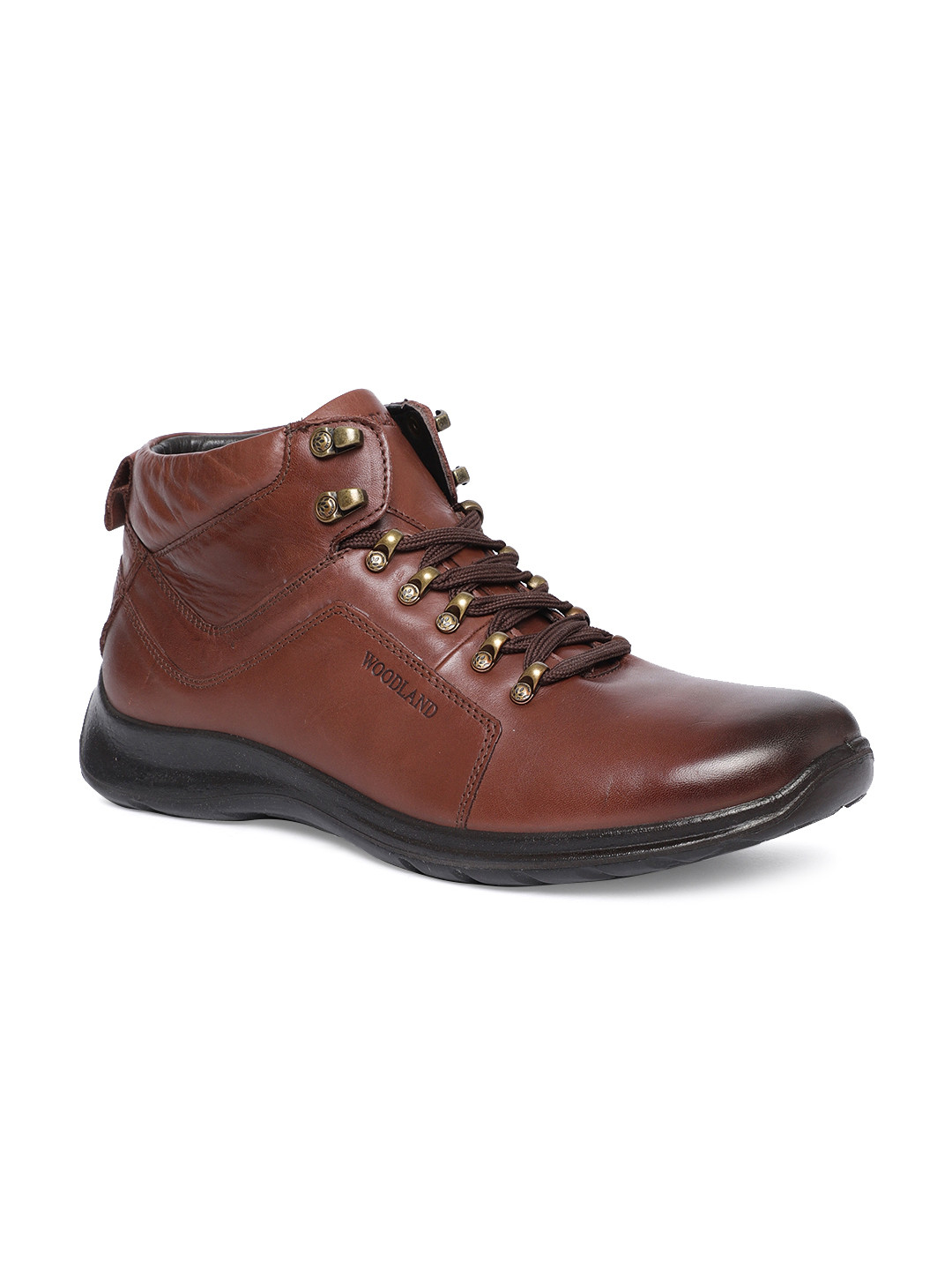 Buy Woodland Men Brown Flat Boots Casual Shoes for Men
