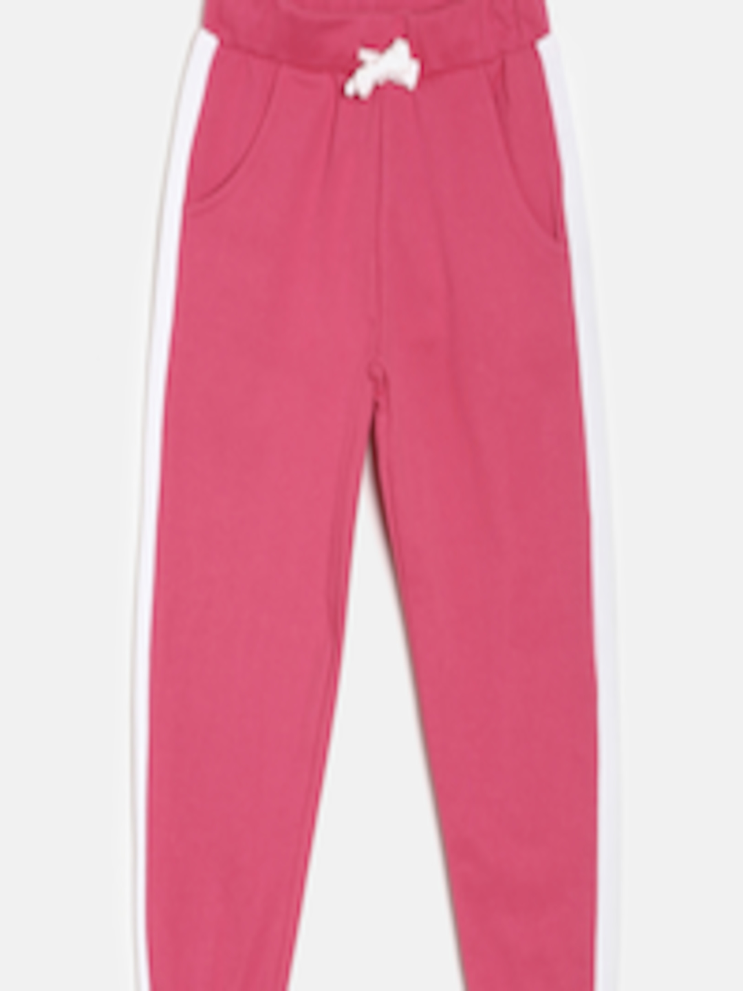 Buy Juniors By Lifestyle Girls Pink & White Joggers - Track Pants for ...