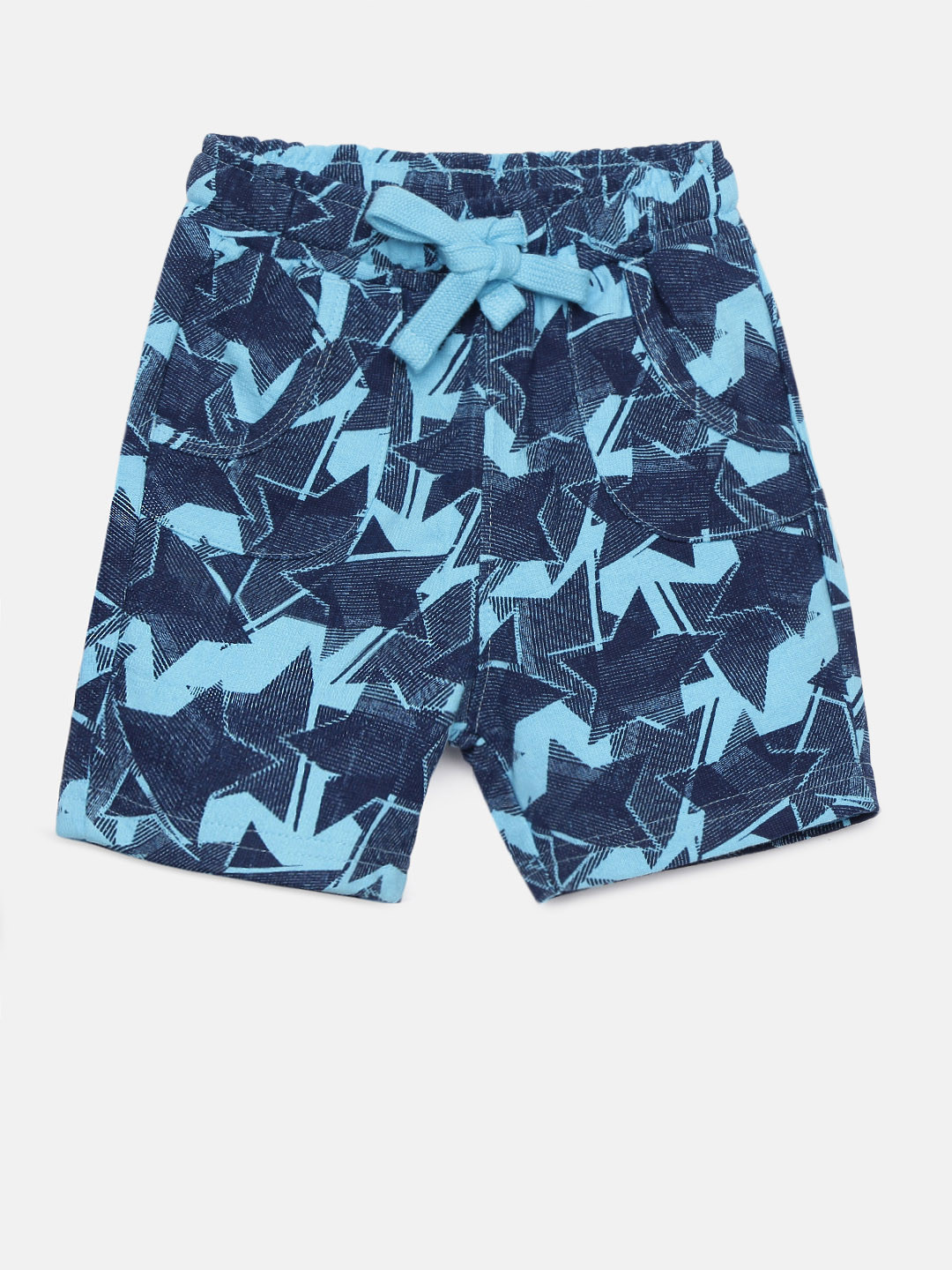 Buy Juniors By Lifestyle Boys Blue Printed Regular Fit Regular Shorts