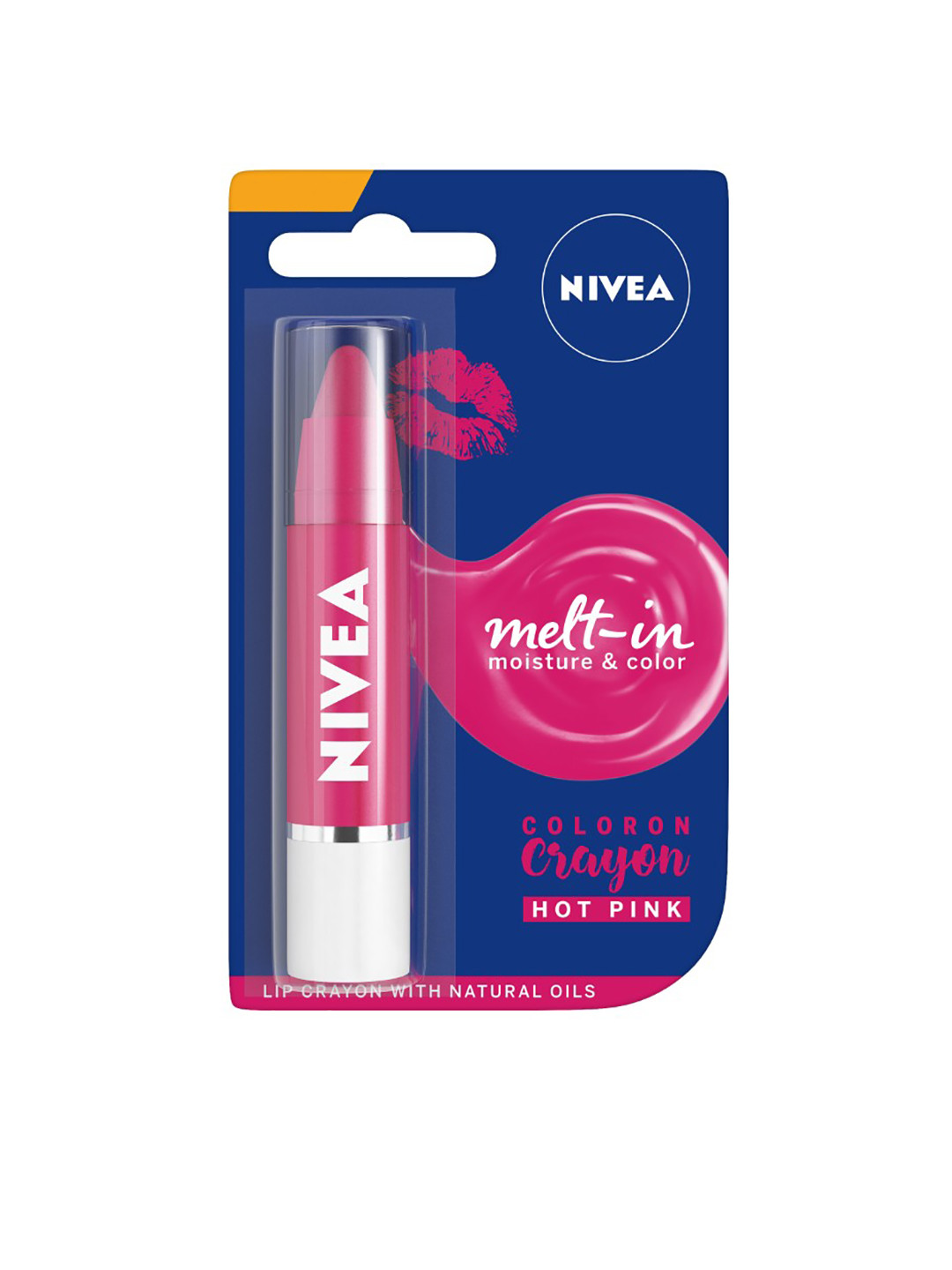 Buy Nivea ColorOn Hot Pink Lip Crayon Lip Balm for Women 8529173 Myntra